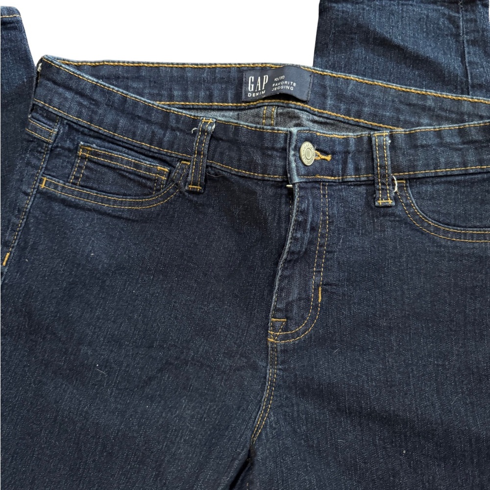 GAP Women's High Rise Dark Indigo “Favorite Jeggings” Jeans Size 10